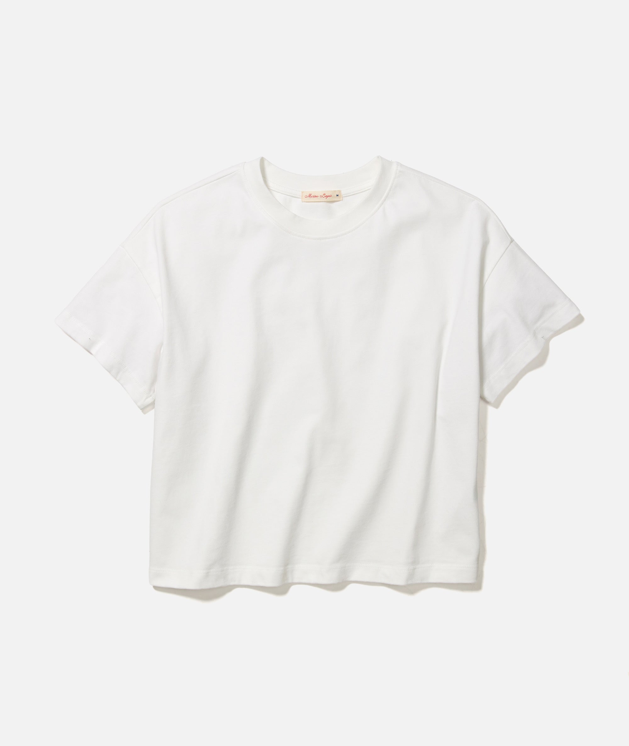 Women's Luxe Sueded Tee in Bright White