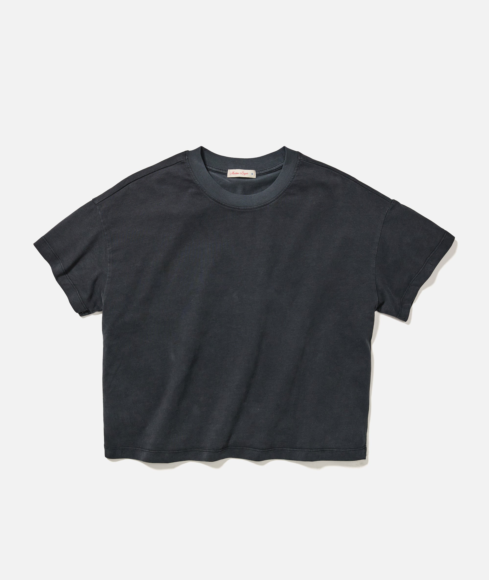 Women's Luxe Sueded Tee in Black