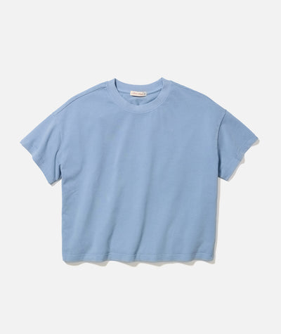 Women's Luxe Sueded Tee in Coastal Blue