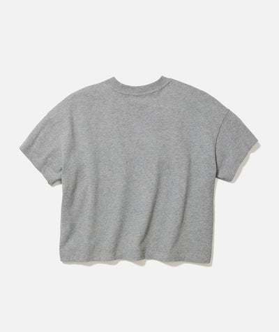 Women's Luxe Sueded Tee in Heather Grey