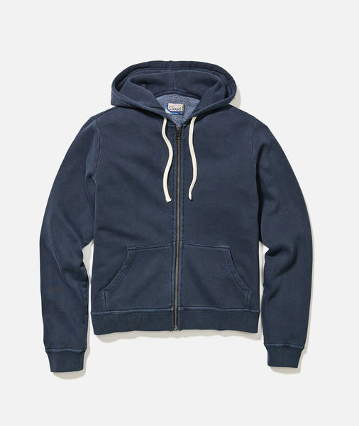 Women's Cloud 9 Fleece Full Zip Hoodie in Mood Indigo – Marine Layer