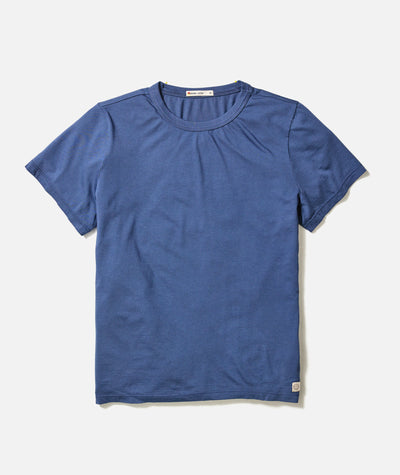 Women's Signature Crew in Faded Navy
