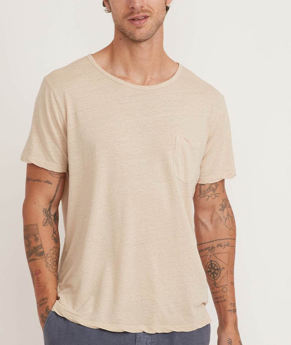 Slub Cotton Pocket Tee