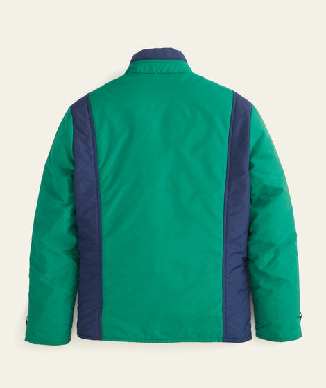 Color-Blocked Zip-Up