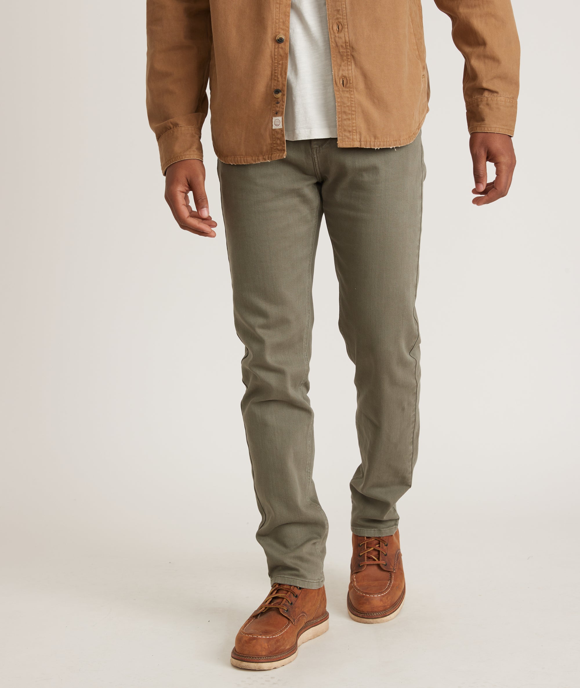 5 Pocket Pant Slim Fit in Faded Olive – Marine Layer
