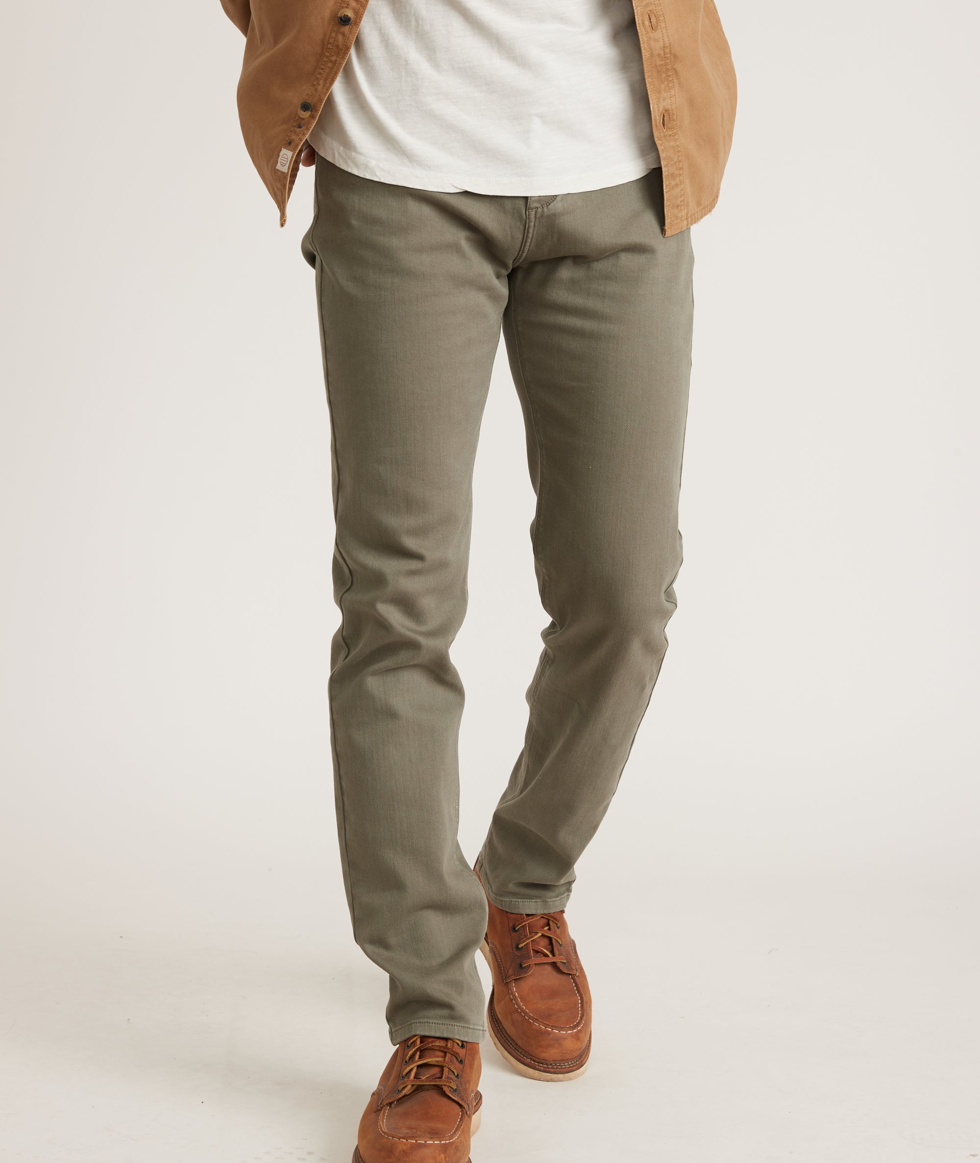 5 Pocket Pant Slim Fit in Faded Olive – Marine Layer | Weite Hosen