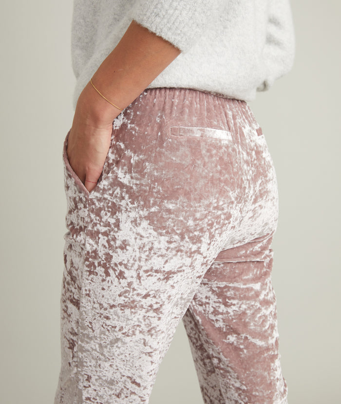 Allison Pant in Mauve Crushed Velour – Marine Layer