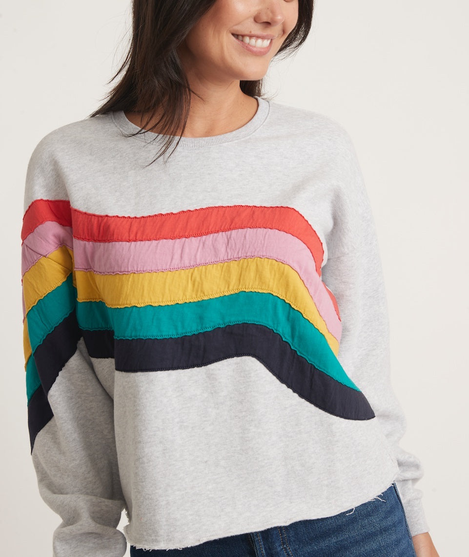 Summit Sweatshirt in Rainbow Wave – Marine Layer