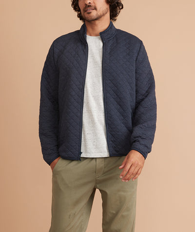 Men's Corbet Full Zip Jacket in Navy