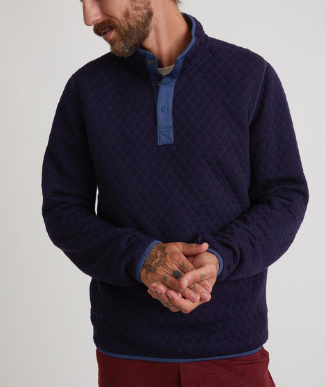 Corbet Quilted Reversible Pullover
