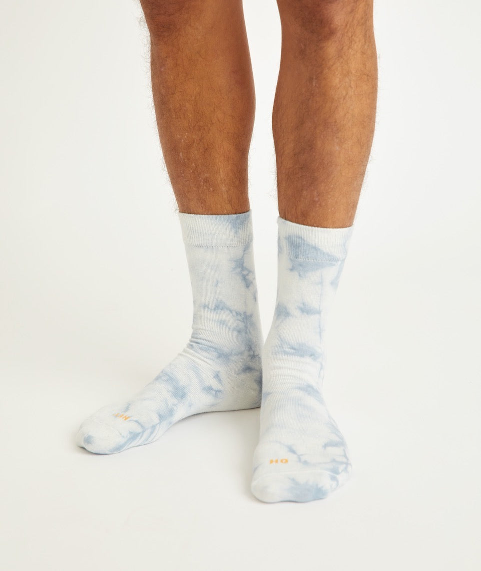 cushioned tie dye crew socks