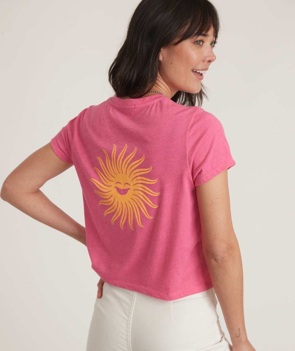 Sun graphic hot sale tee