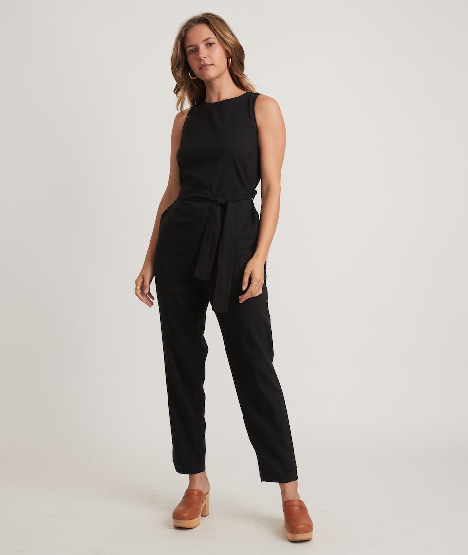 How to style a black jumpsuit by Extra Petite Blog