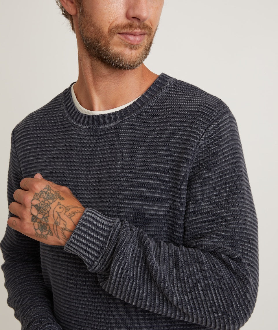 Marine Layer Men's Reed Jacquard Crew Sweater