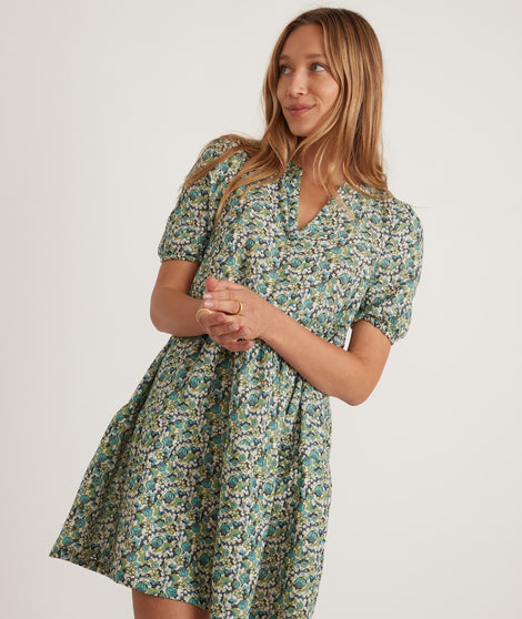 Jamie Short Sleeve Mini Dress in Boho Ditsy Print