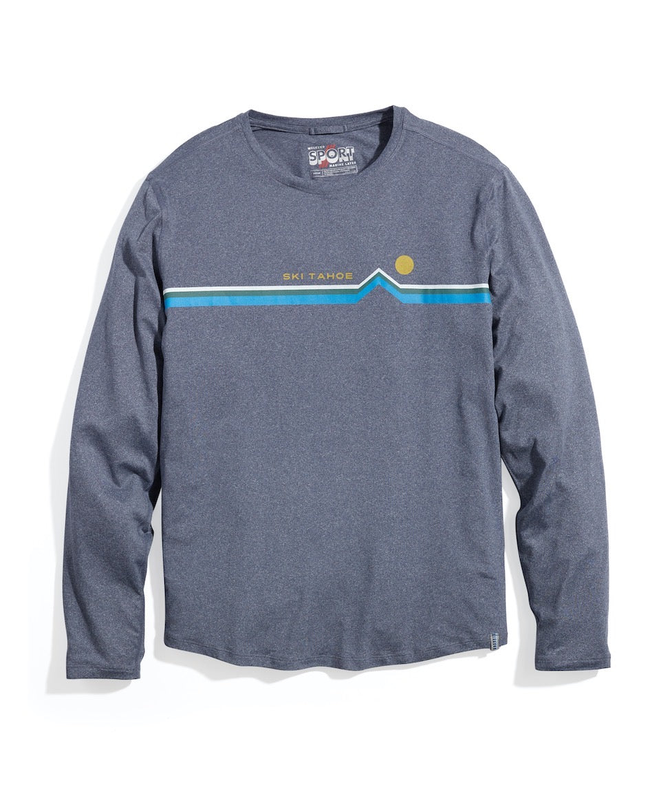 Long Sleeve Graphic Tee in Asphalt – Marine Layer