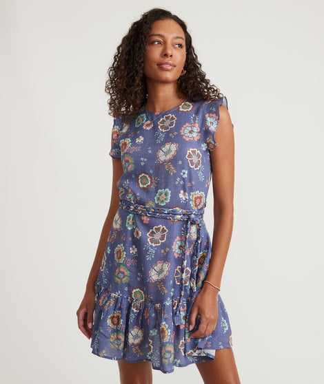 Laney Mini Dress in Marlin Hibiscus Floral