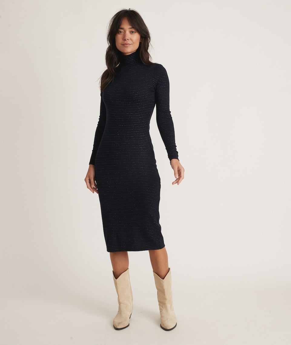Turtleneck midi dress sale
