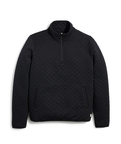 Men's Corbet Quarter Zip Pullover in Black