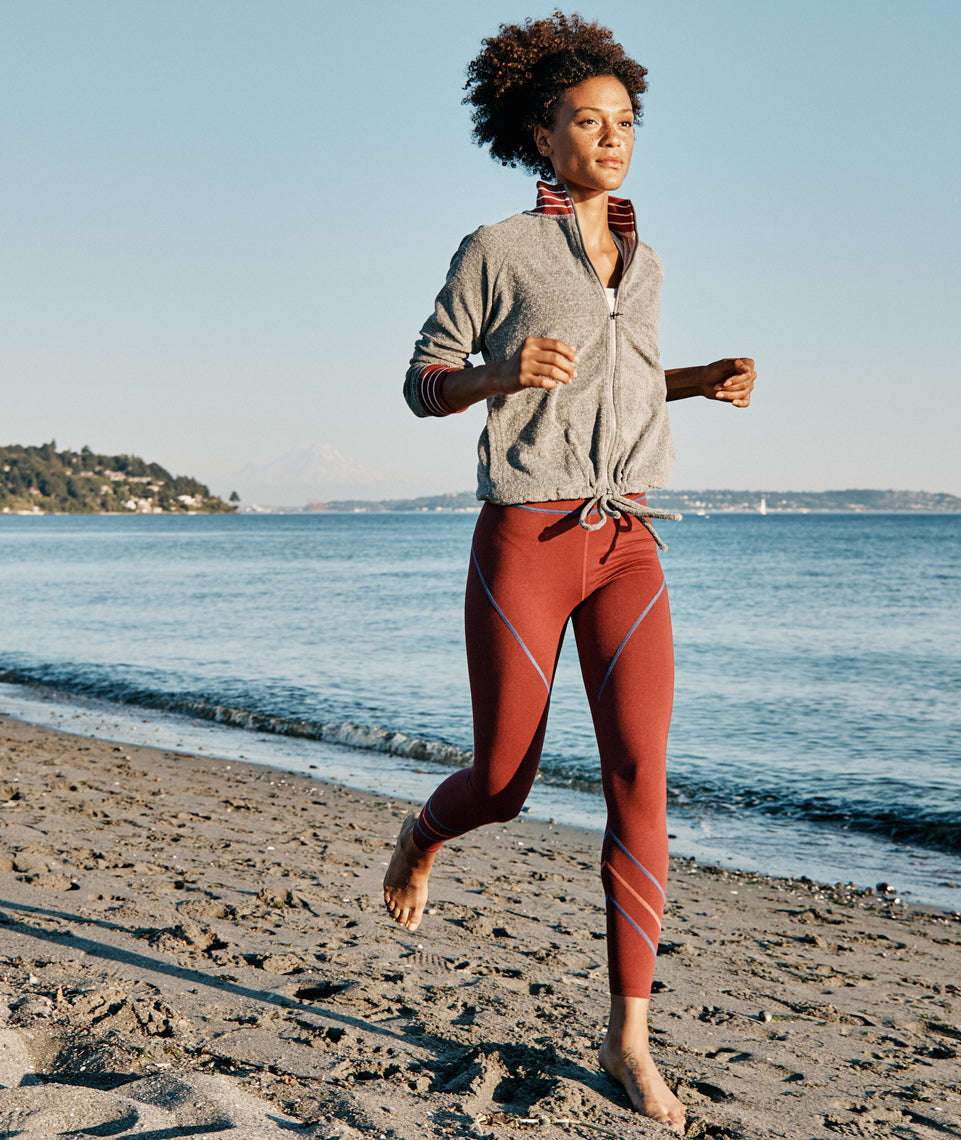 Mia Sport Legging in Rosewood – Marine Layer