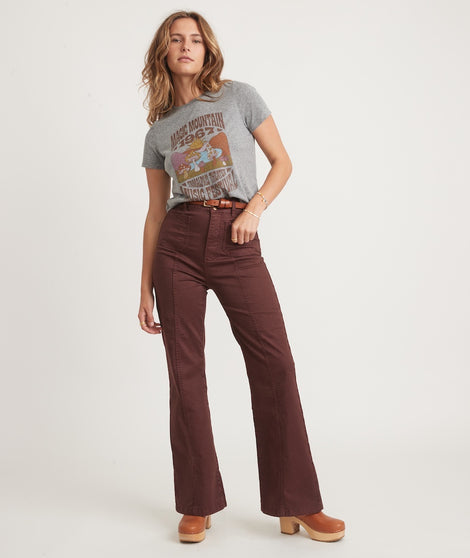 Perles Flare Pant in Bitter Chocolate