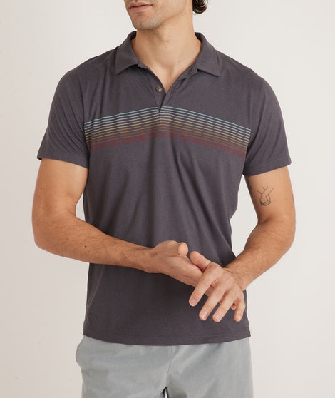 Re-Spun Sport Chest Stripe Polo
