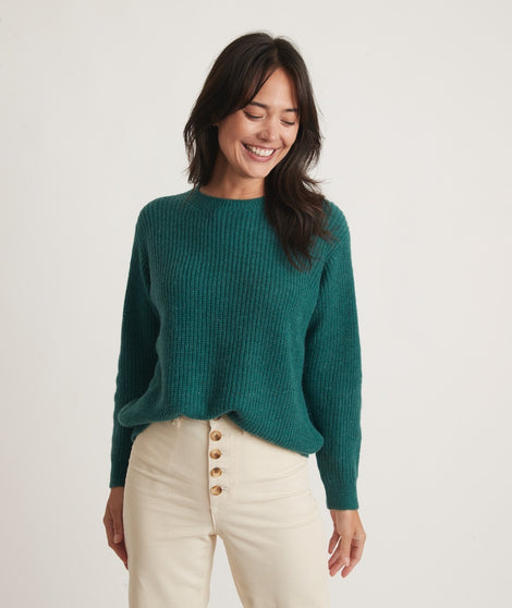 Renee Oversized Crewneck in Bayberry