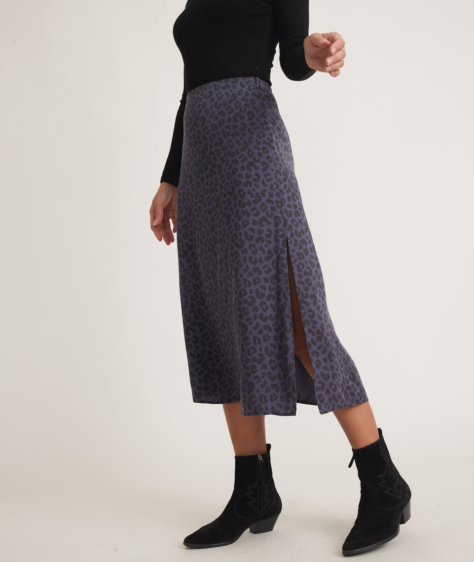 Cheetah clearance layered skirt