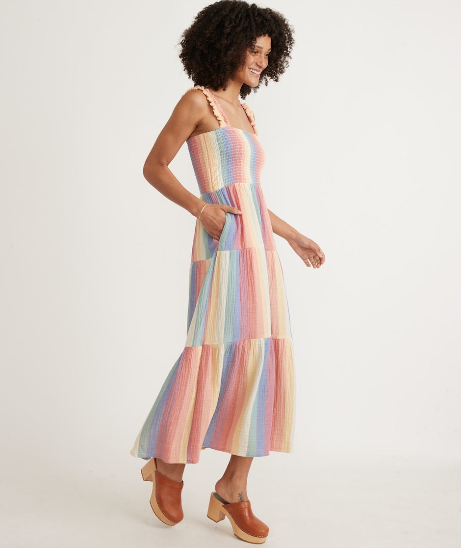 Selene Double Cloth Maxi Dress