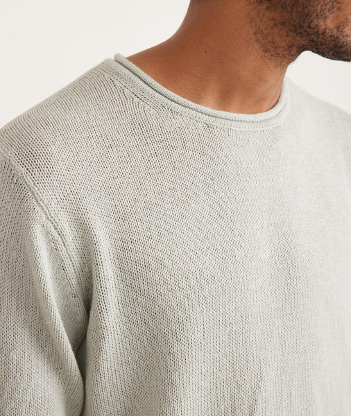 Sterling Roll Neck Sweater in Cobweb – Marine Layer