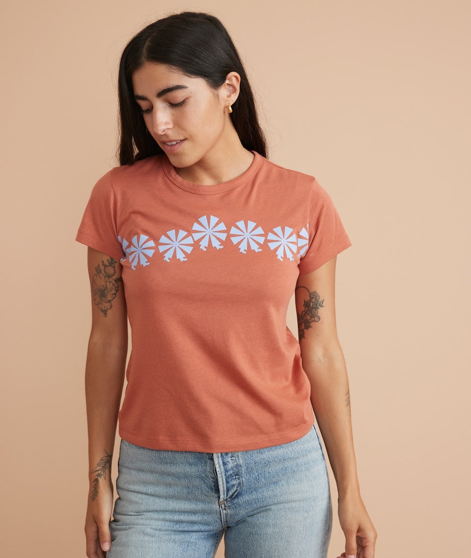 Sun Classic Crew Tee Rosewood