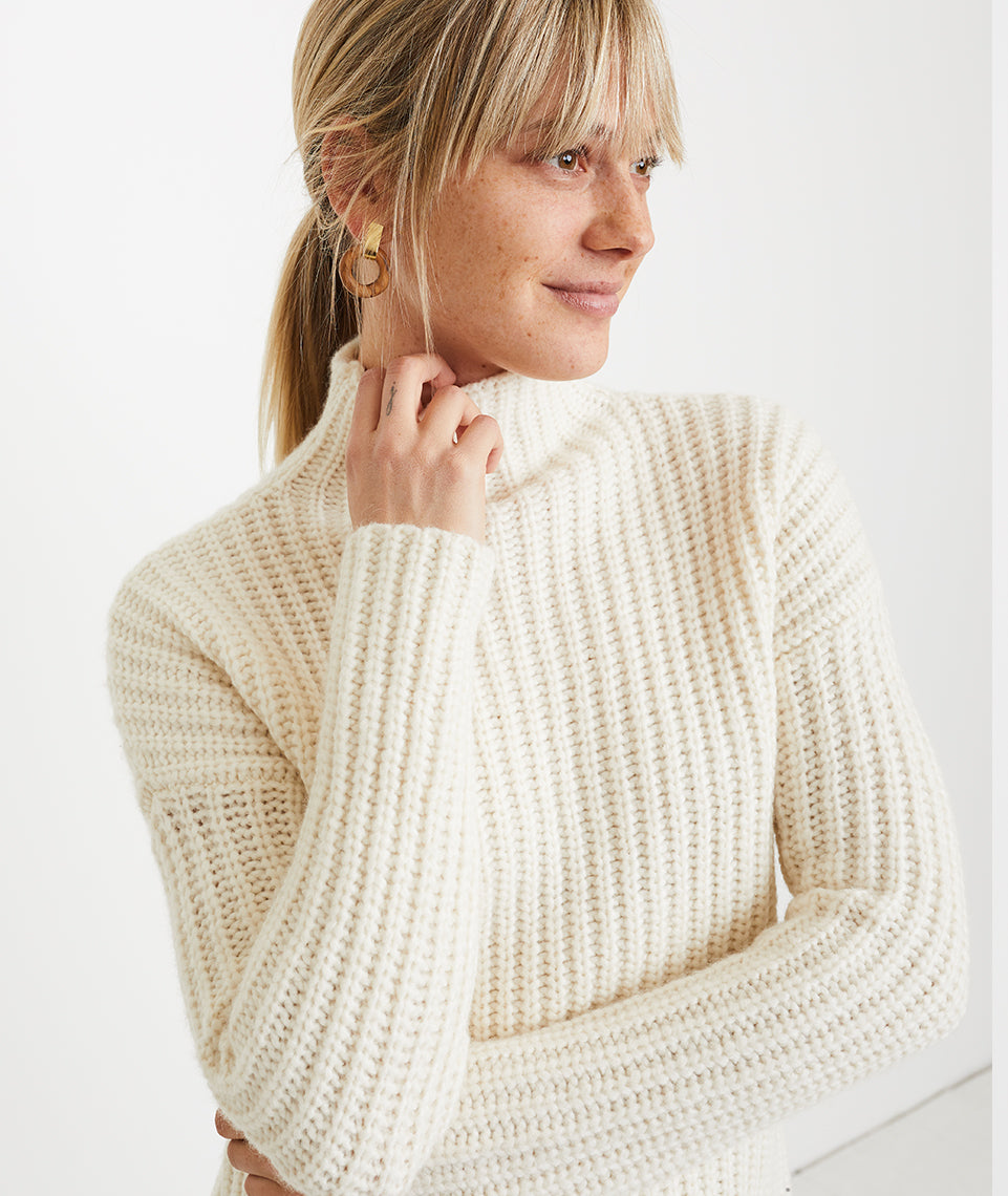 Brandie Funnel Neck Sweater – Marine Layer