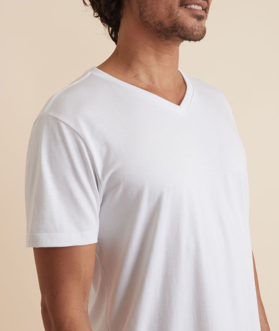 White Crew Neck Tee, T-Shirts For Men