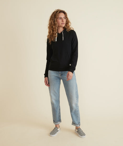 Women's Sunset Pullover Hoodie in Black