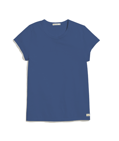 Women's Signature Crew in Faded Navy
