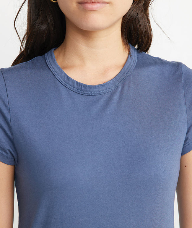 Women's Signature Crew in Faded Navy