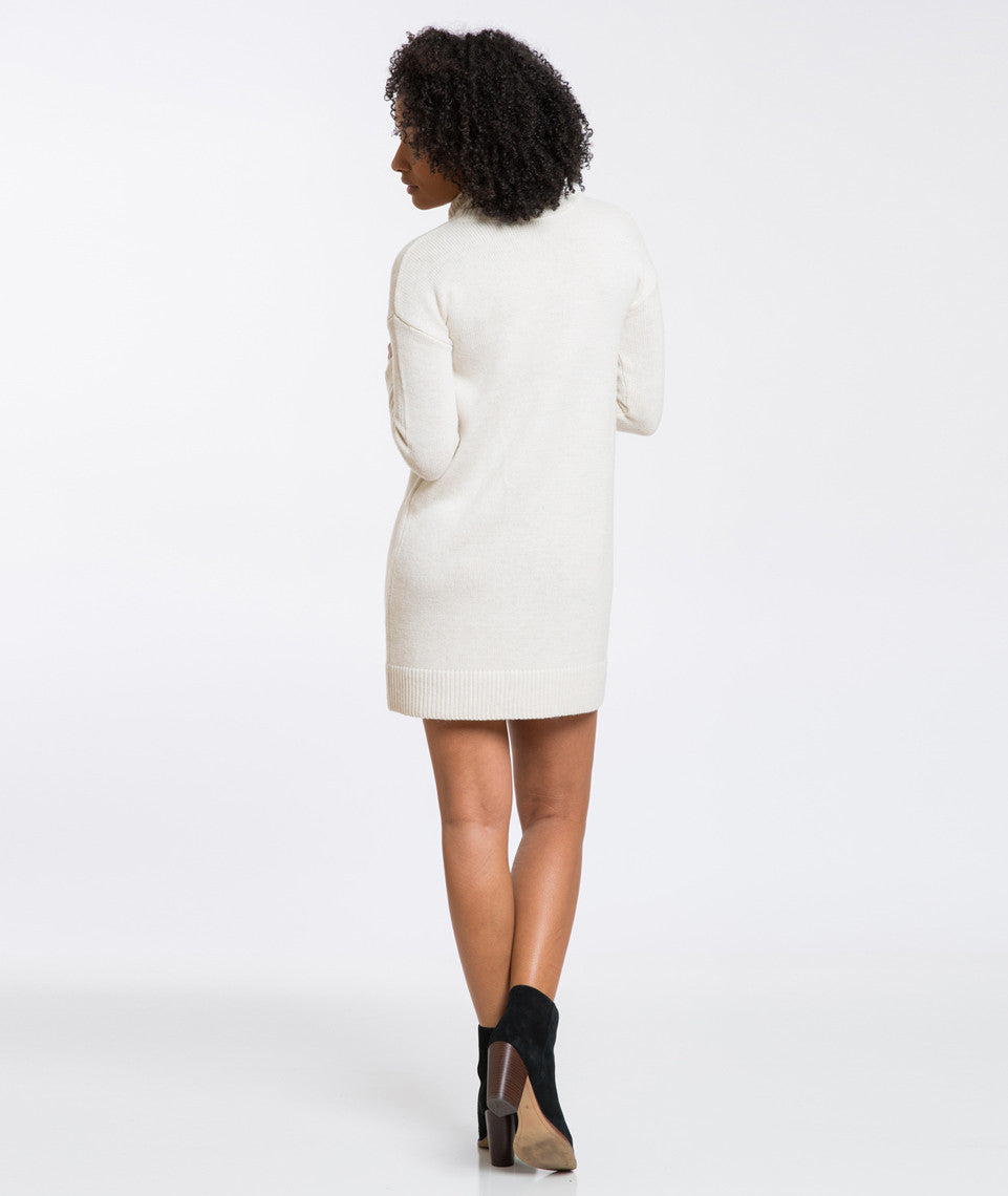 Turtleneck Sweater Dress - Cream – Marine Layer