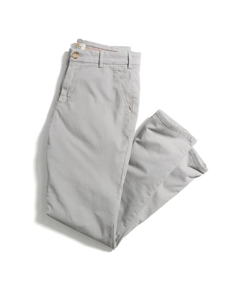 Stretch Twill Chino Pant in Light Grey