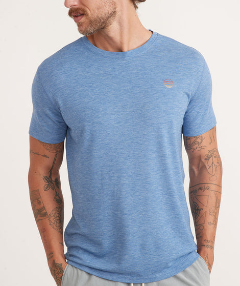 Air Crew Tee in Cobalt