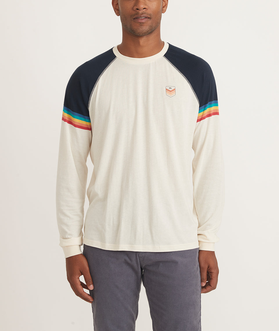 Colorblock Tee in Antique White – Marine Layer