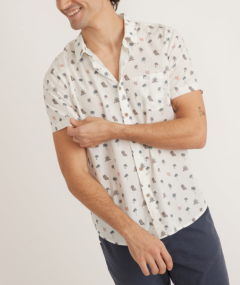 Cotton Rayon Shirt in Natural Icon – Marine Layer