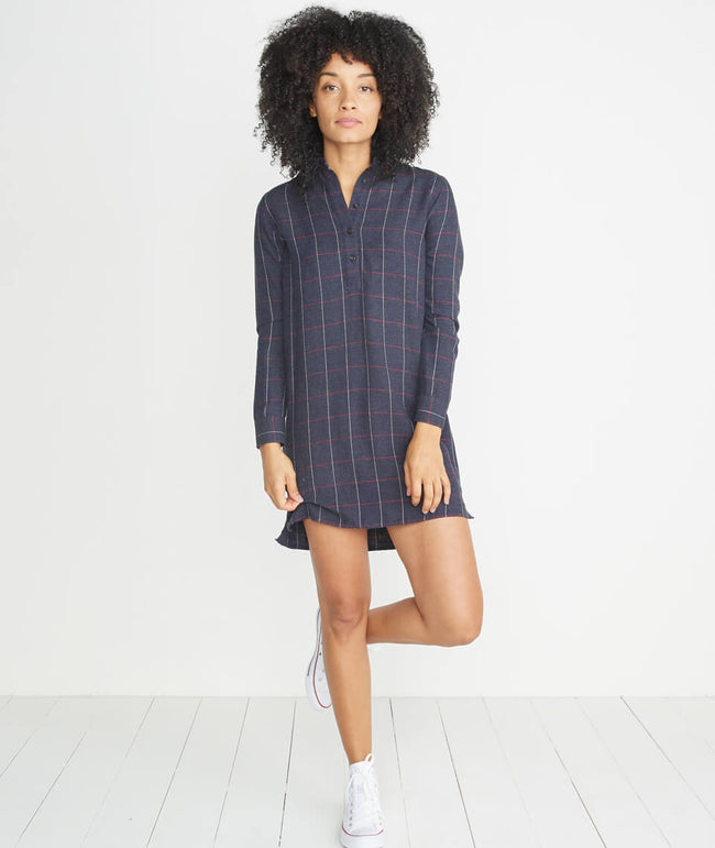 Savannah Flannel Shirt Dress – Marine Layer