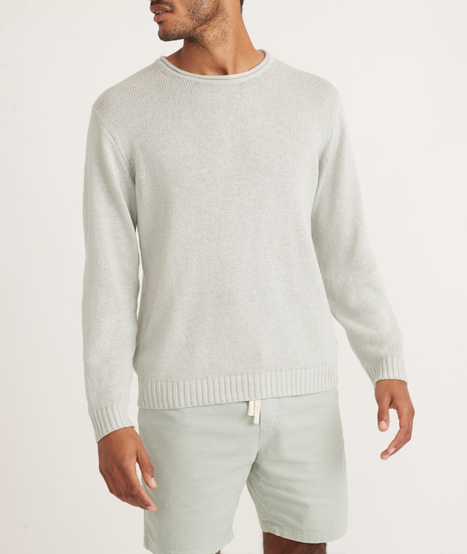 Sterling Roll Neck Sweater in Cobweb
